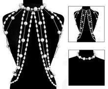 LUXE Gatsby Fabulous 4 Piece Pearl Choker Necklace Body Chain Set
