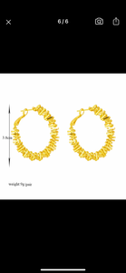 Stainless steel Posh hoops. Gold or silver.