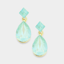 Understated Gold Pacific Opal Crystal 1" Cocktail Earrings